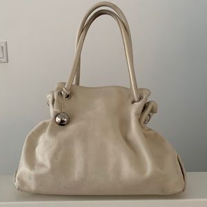 Furla Ivory Leather Top Handle Bag